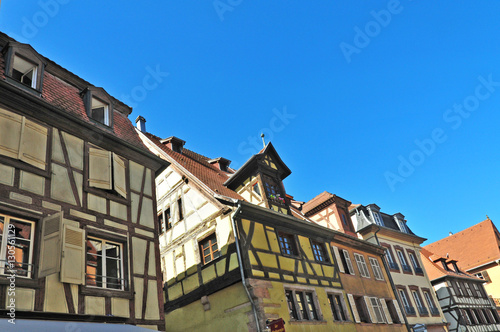Vecchie case alsaziane a Colmar, Alsazia - Francia