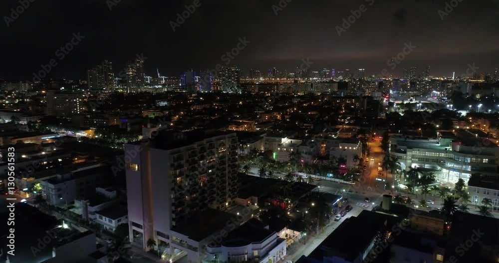 Night video of Ocean Drive Miami Beach Night video of Ocean Drive Miami Beach