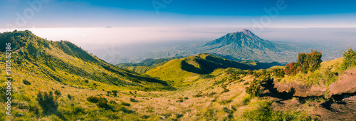 Panorama of Mount Merbabu
