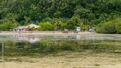 Local Village on Monsuar Island. Raja Ampat, Indonesia, West Papua