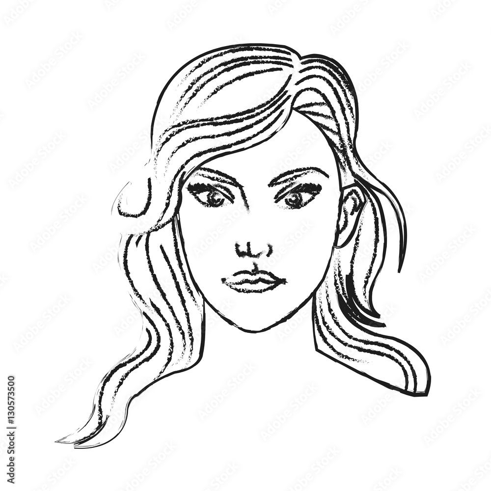 Woman cartoon icon. Girl female avatar person people and human theme. Isolated design. Vector illustration Woman cartoon icon. Girl female avatar person people and human theme. Isolated design. Vector illustration