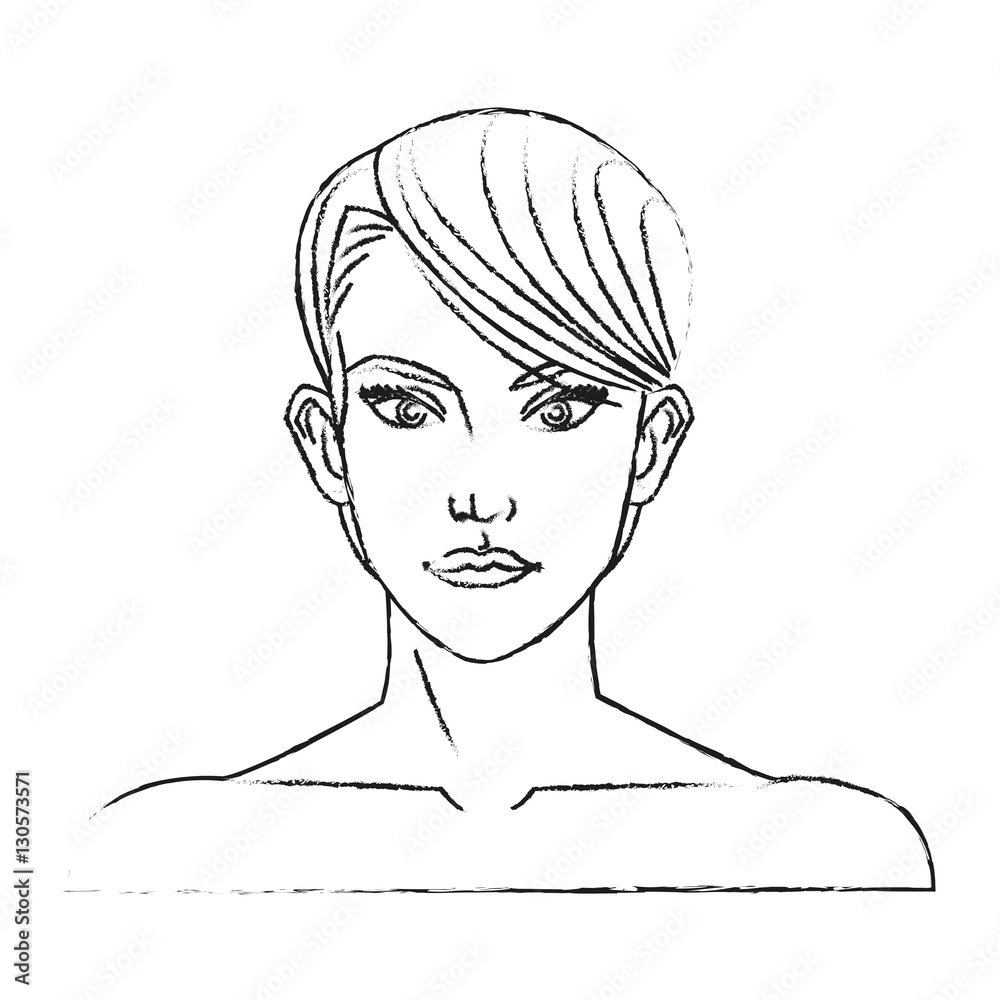 Woman cartoon icon. Girl female avatar person people and human theme. Isolated design. Vector illustration Woman cartoon icon. Girl female avatar person people and human theme. Isolated design. Vector illustration