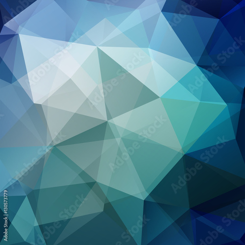 Abstract geometric style blue background. Vector illustration. blue, gray, green colors.