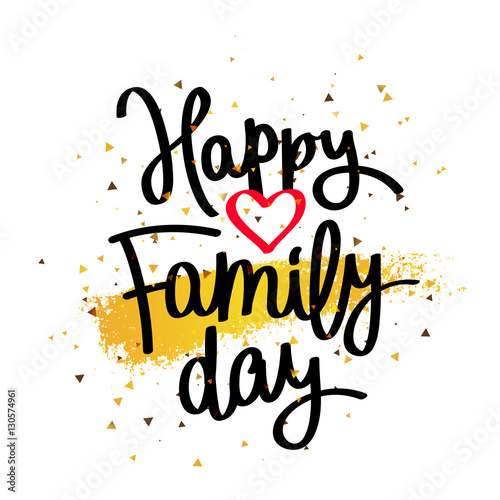 Holiday card on family day