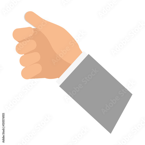 Human hand hold something icon vector illustration graphic design