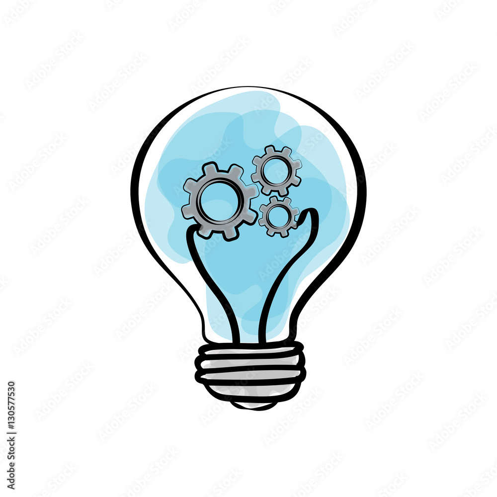 Bulb light draw icon vector illustration graphic design Bulb light draw icon vector illustration graphic design