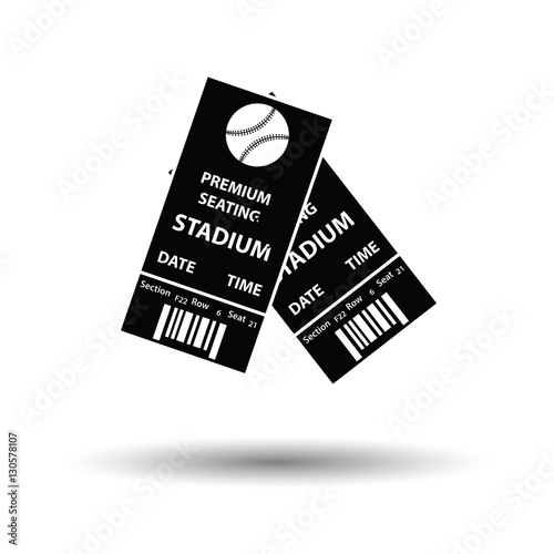 Baseball tickets icon