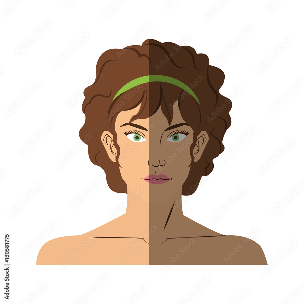 Woman cartoon icon. Girl female avatar person people and human theme. Isolated design. Vector illustration Woman cartoon icon. Girl female avatar person people and human theme. Isolated design. Vector illustration