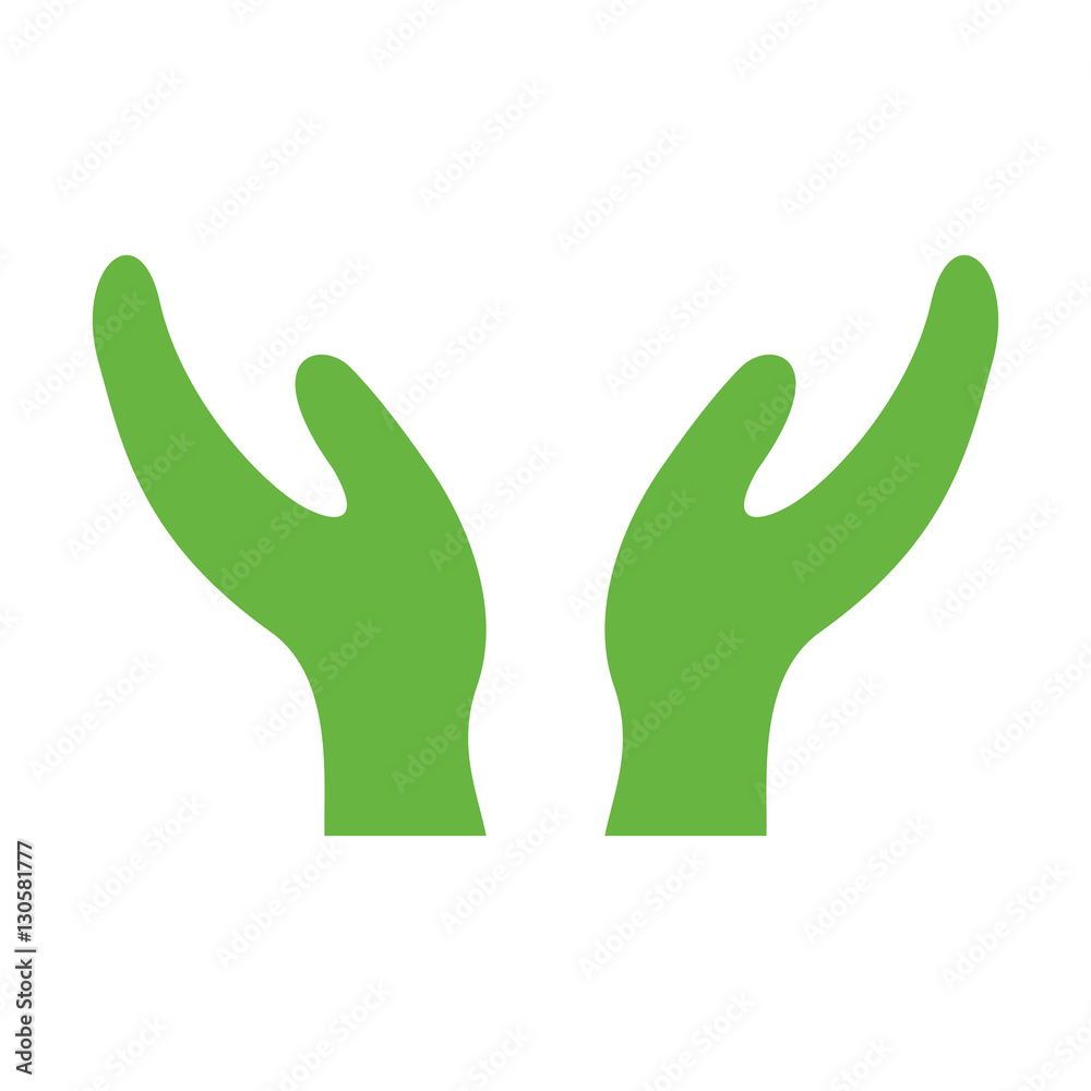 Human hands silhouette icon vector illustration graphic design Human hands silhouette icon vector illustration graphic design