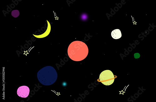 Cartoon galaxy.