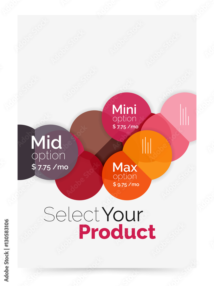 Business cover brochure design with select option diagram Business cover brochure design with select option diagram