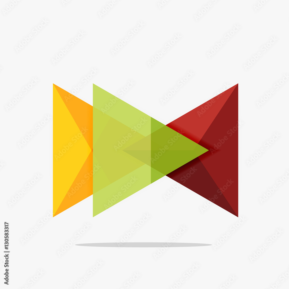 Blank triangle layout business template Blank triangle layout business template