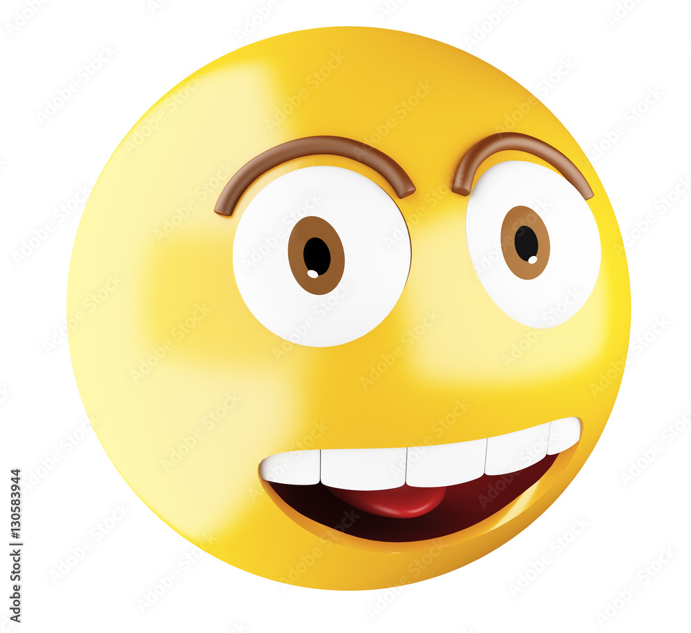 Fototapeta premium 3D Emoji face.