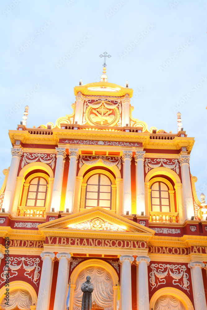 Obraz premium Basilica of San francisco in Salta, Argentina.