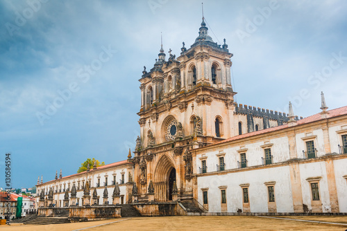 Fototapeta Naklejka Na Ścianę i Meble -  Alcobaca monastery (Mosteiro de Santa Maria de Alcobaca). Unesco world heritage. Alcobaca. Portugal