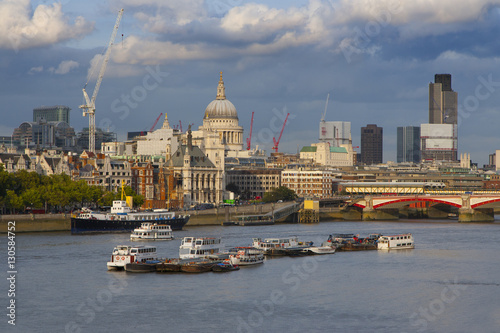 River Thames and St Paul's Cathedral London