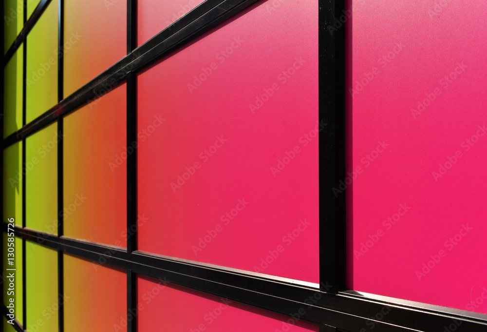 Fototapeta premium angled colorful garage door surface