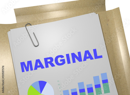 Marginal - business concept photo