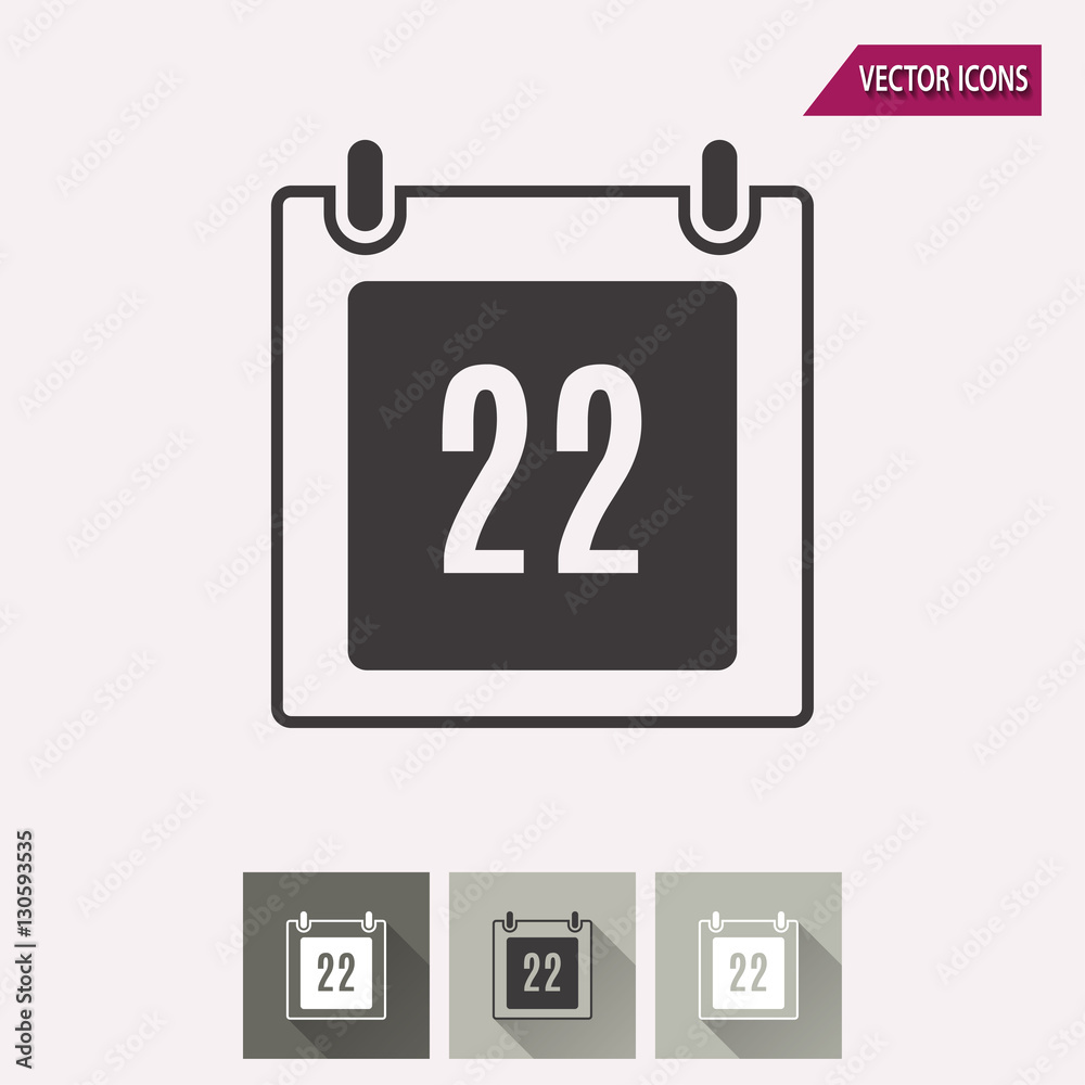 Calendar - vector icon. Calendar - vector icon.