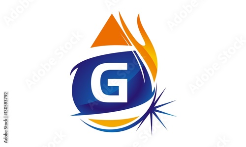 Water Fire Flame Gas Oil Initial G