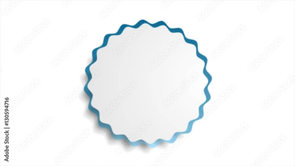 Blue abstract sticker label graphic motion design. Video animation Ultra HD 4K 3840x2160 Blue abstract sticker label graphic motion design. Video animation Ultra HD 4K 3840x2160