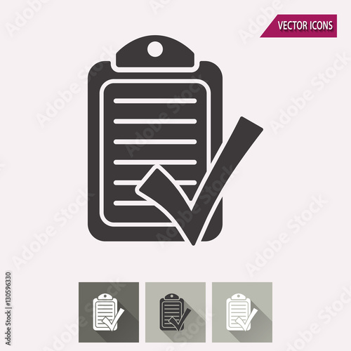 Clipboard - vector icon.