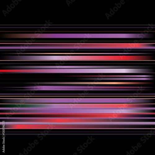 Abstract color stripes on black background