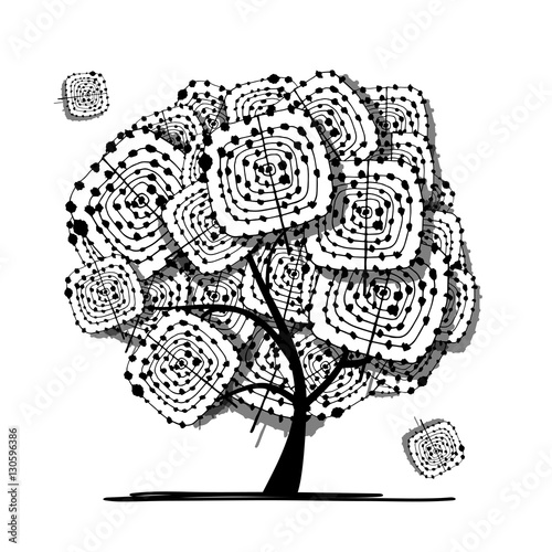 Abstract tree, ethnic ornament for your design