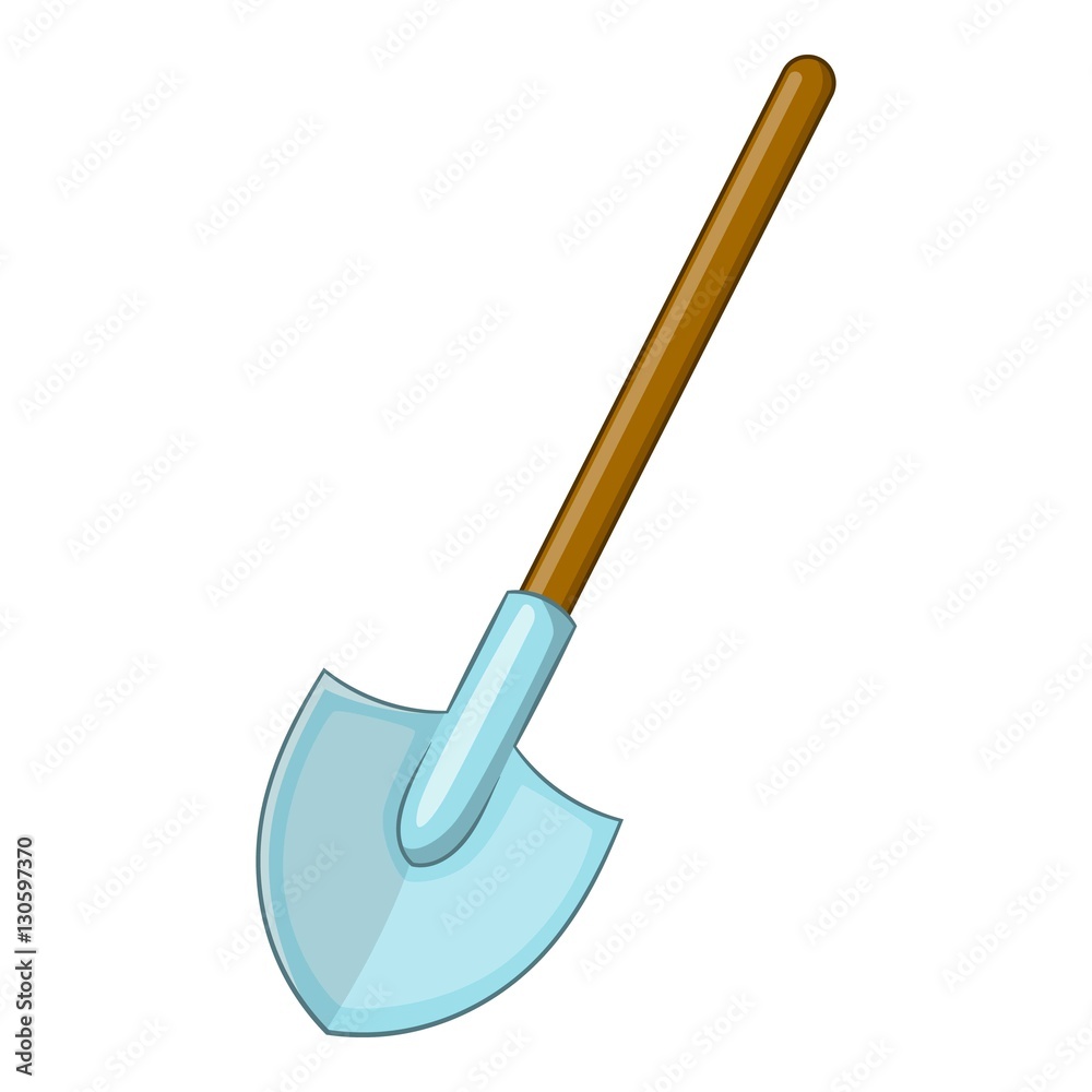 Shovel icon. Cartoon illustration of shovel vector icon for web design Shovel icon. Cartoon illustration of shovel vector icon for web design