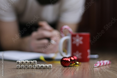 christmas letter man smile