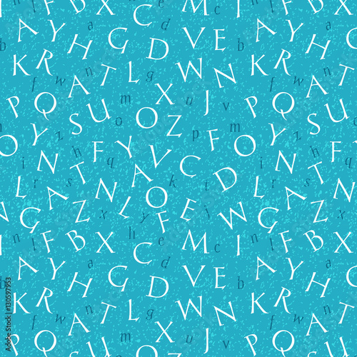 Letters, alphabet. Seamless pattern. Illustration