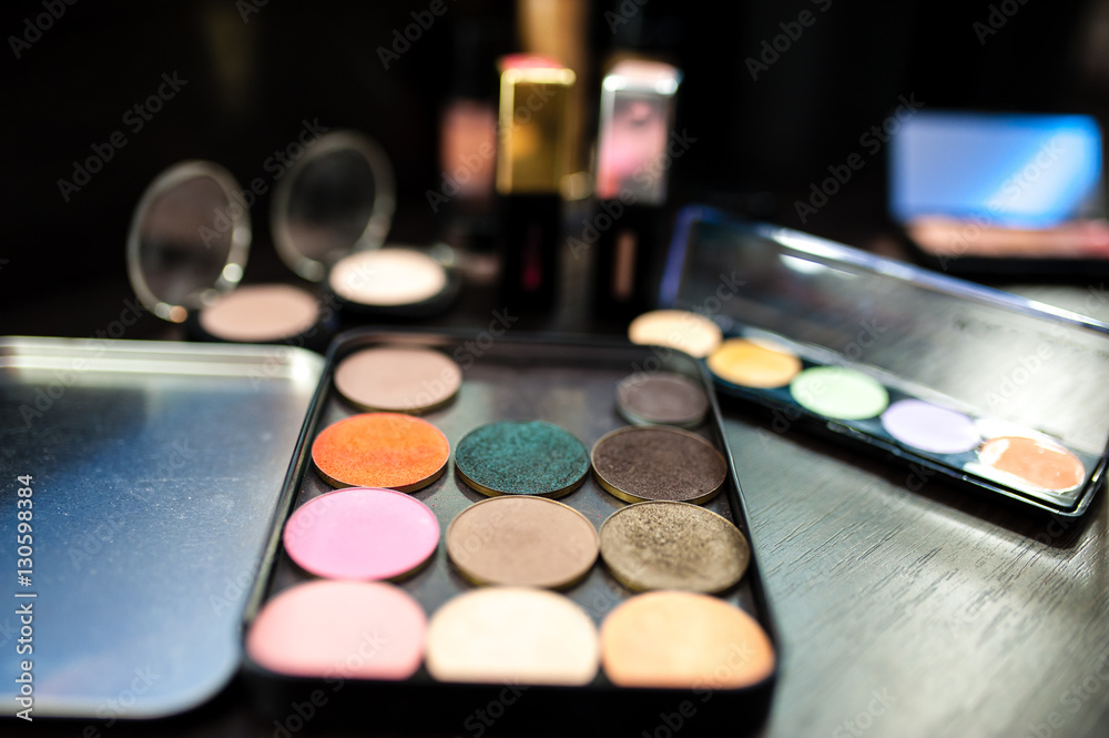 Cosmetics. Mascara and shadow. Cosmetics. Mascara and shadow.