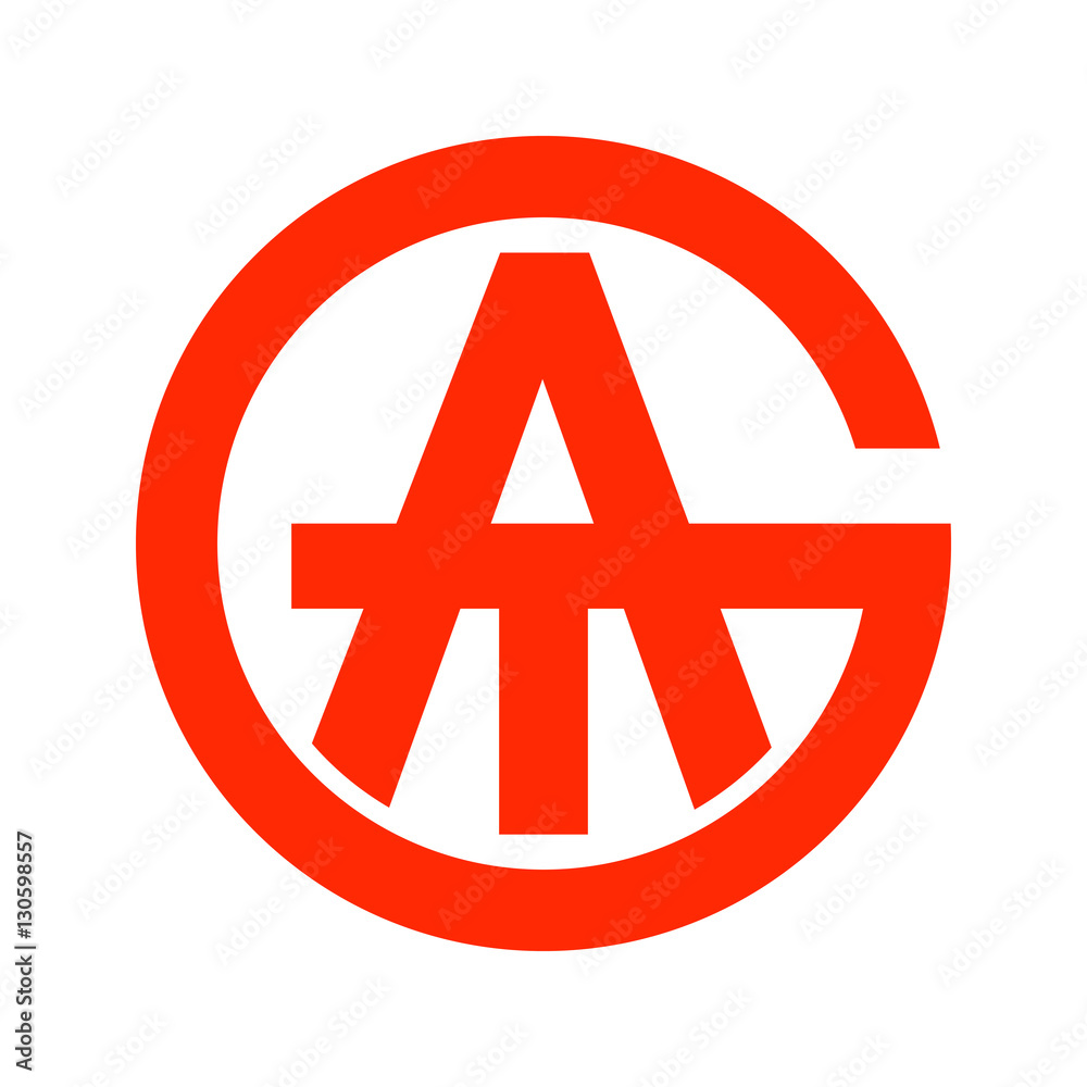 GAT Initials Circle Emblem GAT Initials Circle Emblem