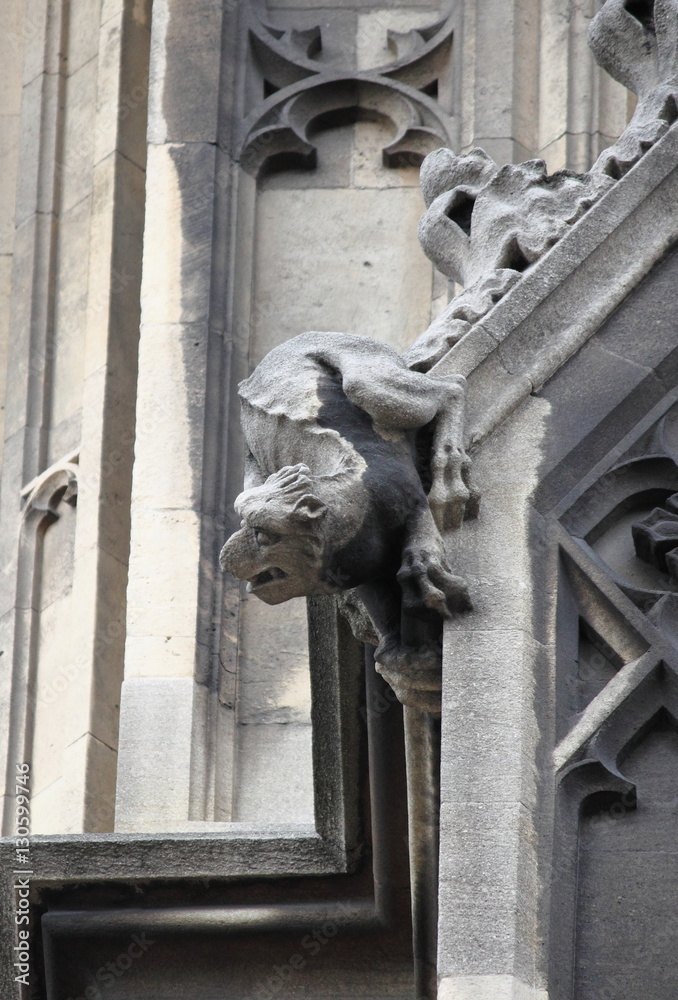 Gargoyle in Westminster Palace. London, UK