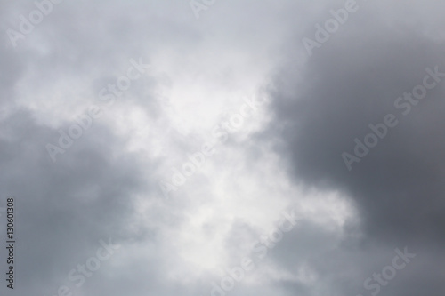 Overcast sky of rain clouds forming in the sky in concept of cli