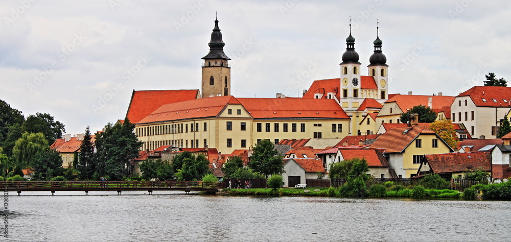 Naklejka premium Telc in Moravia, Czech Republic