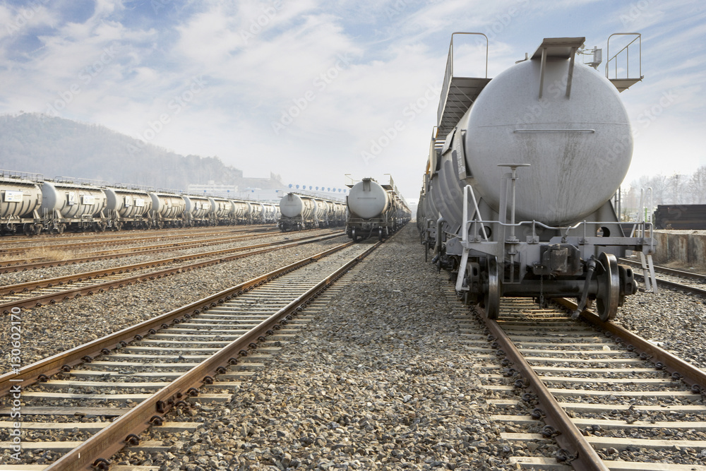 Naklejka premium 철도 교통 이미지