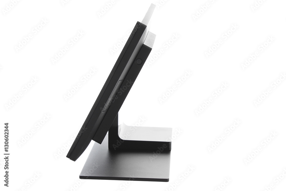 Point Of Sale System with Screen Monitor On White Background