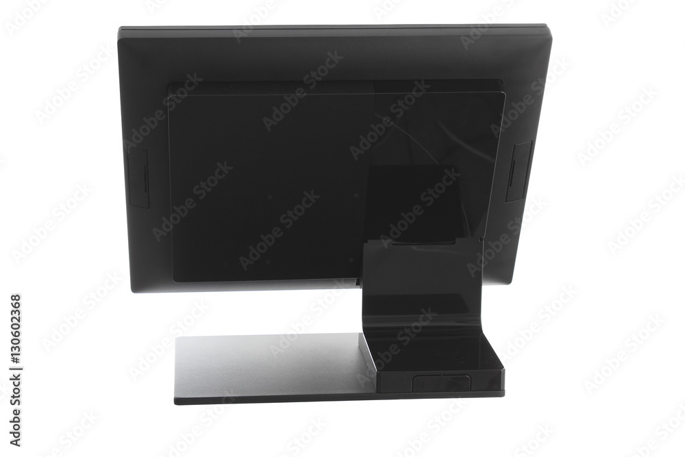 Point Of Sale System with Screen Monitor On White Background