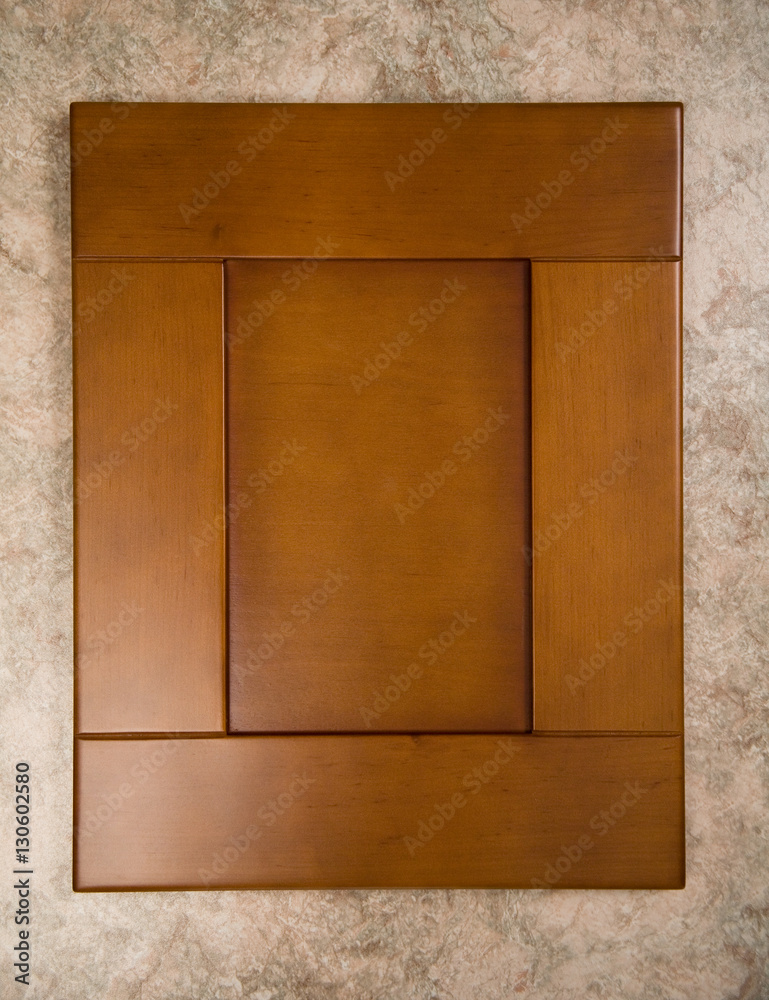 Fototapeta premium Door kitchen cabinet made of natural wood