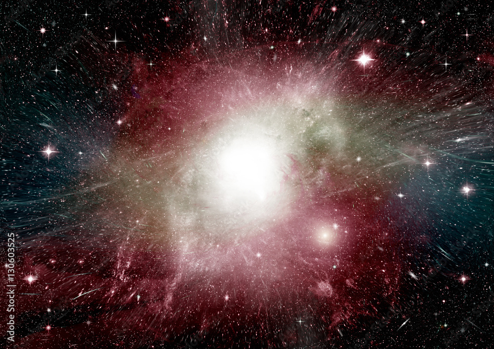 Obraz premium galaxy in a free space