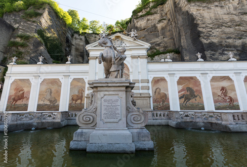 The bath for horses in Salzburg was constructed by the famous Baroque architect Johann Bernhard Fischer von Erlach.Salzburg, Austria photo