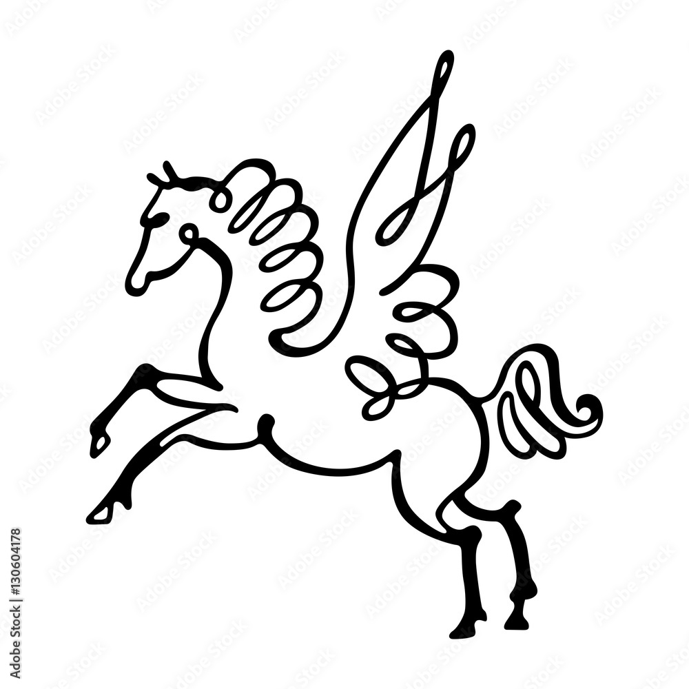 Fototapeta premium Stylized horse