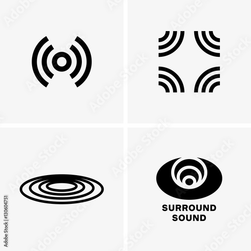 Surround sound symbols photo