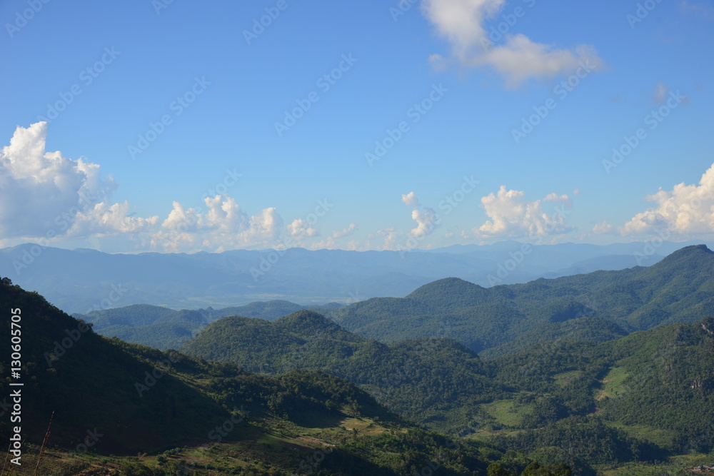 Landscape mountain view at Chiang Mai Thailand