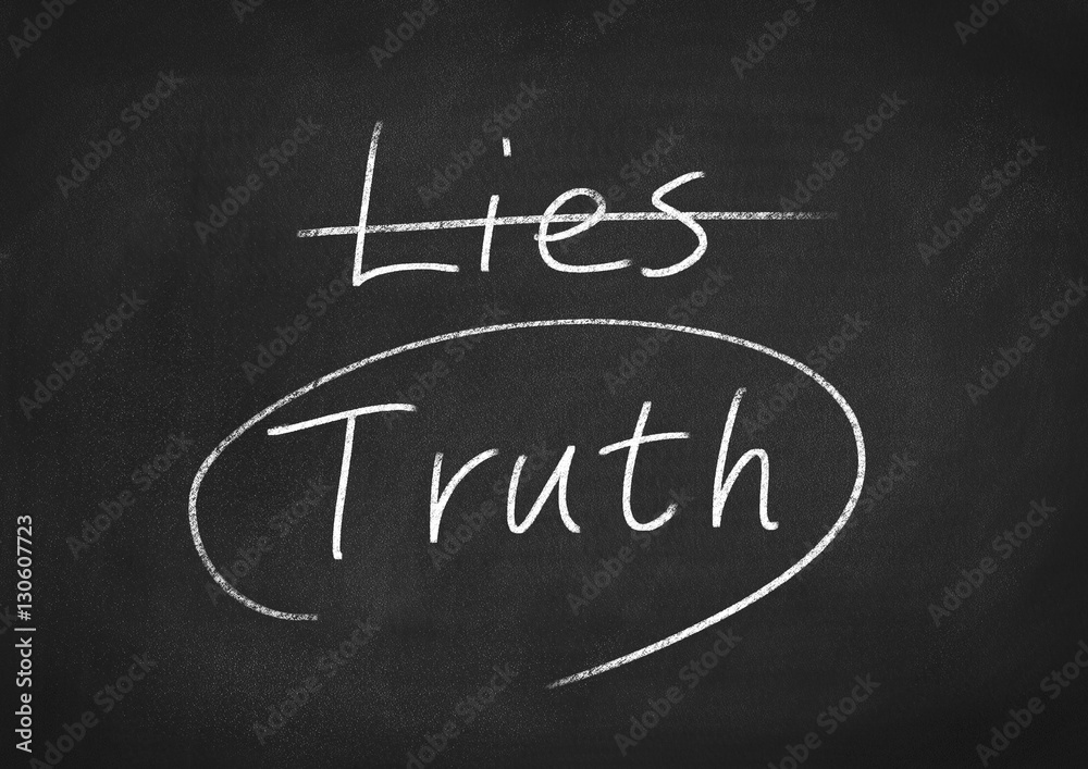 Obraz premium truth concept