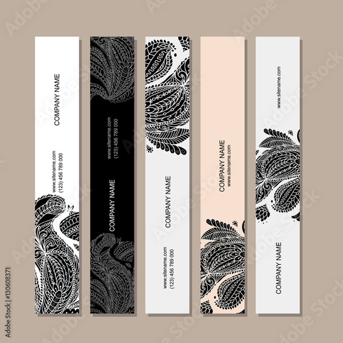 Banners design, floral mandala