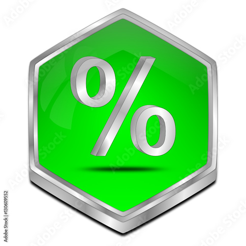 Discount button - 3D illustration