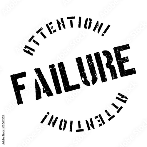Failure rubber stamp. Grunge design with dust scratches. Effects can be easily removed for a clean, crisp look. Color is easily changed.