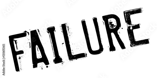 Failure rubber stamp. Grunge design with dust scratches. Effects can be easily removed for a clean, crisp look. Color is easily changed.